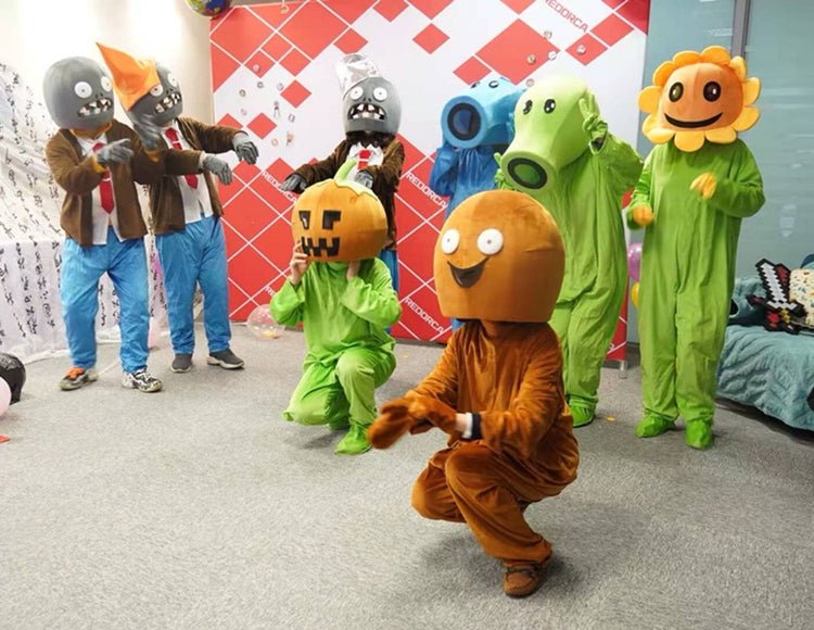 Plants vs. Zombies Mascot Costume Cosplay Party